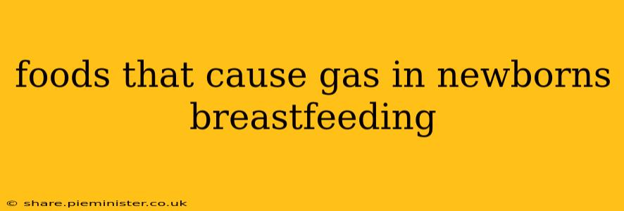 foods that cause gas in newborns breastfeeding