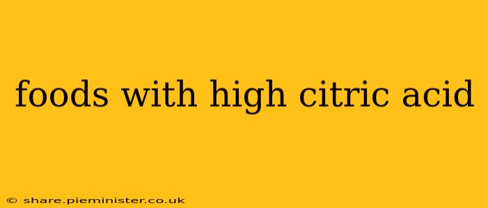 foods with high citric acid