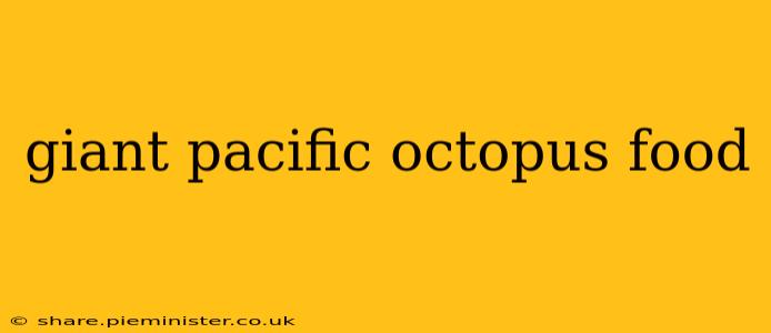 giant pacific octopus food