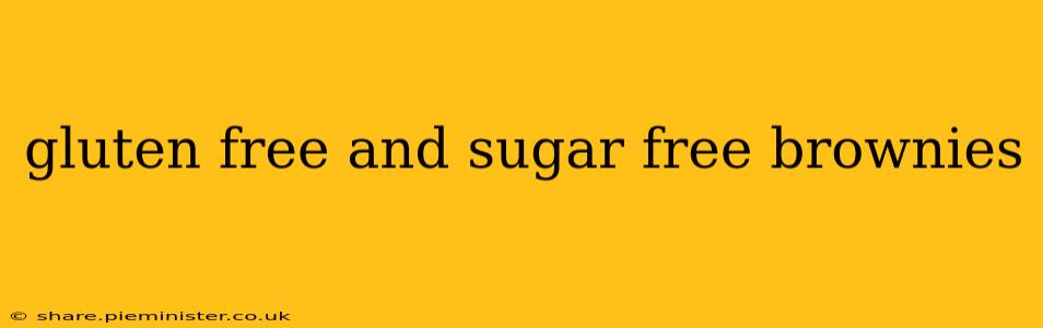 gluten free and sugar free brownies