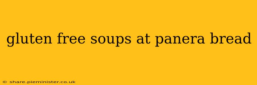 gluten free soups at panera bread