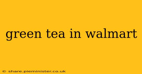 green tea in walmart