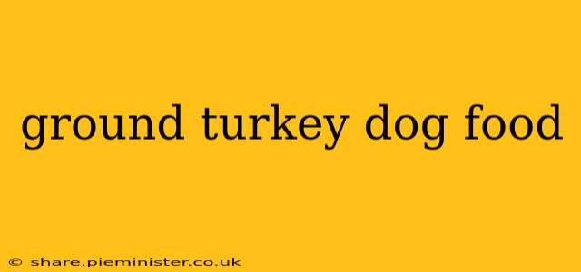 ground turkey dog food