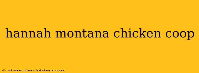 hannah montana chicken coop