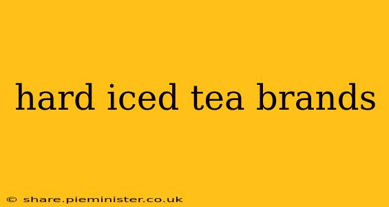 hard iced tea brands