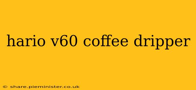 hario v60 coffee dripper