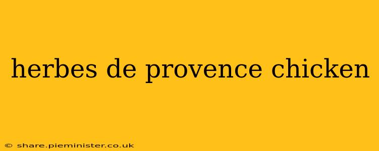 herbes de provence chicken