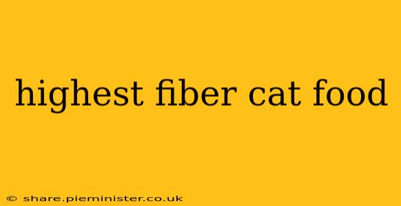 highest fiber cat food