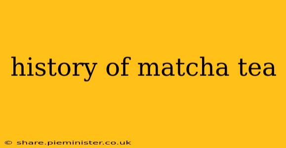history of matcha tea