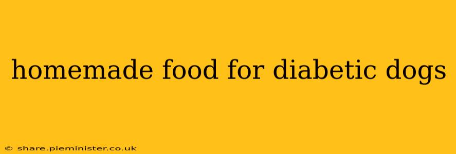 homemade food for diabetic dogs