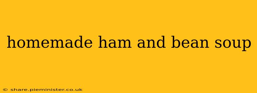 homemade ham and bean soup