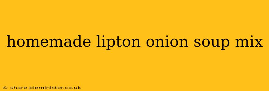 homemade lipton onion soup mix