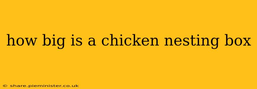 how big is a chicken nesting box