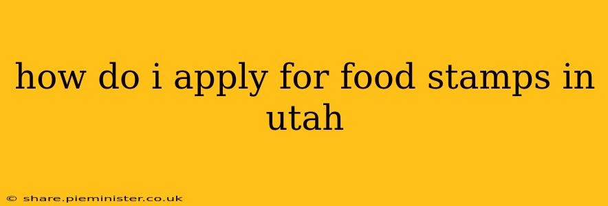 how do i apply for food stamps in utah