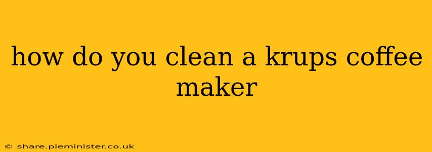 how do you clean a krups coffee maker