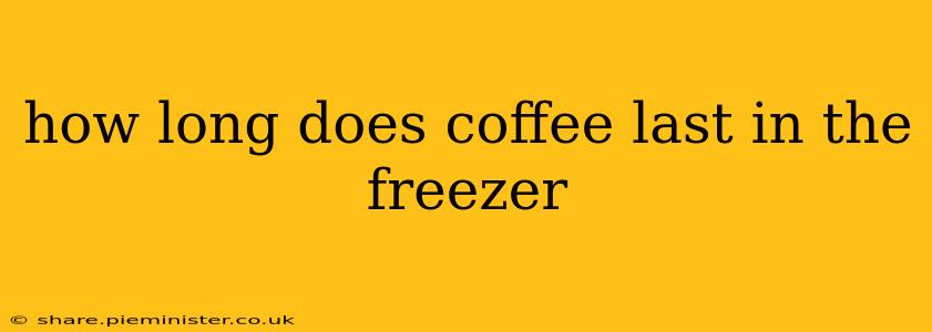 how long does coffee last in the freezer