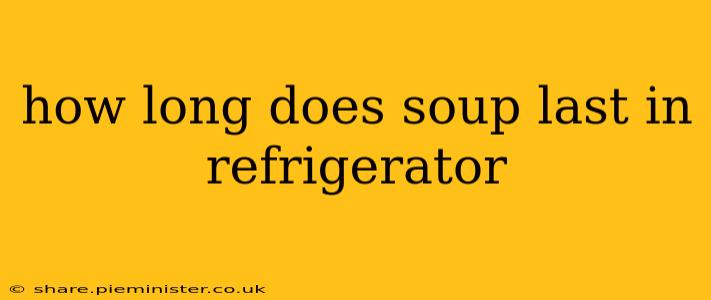 how long does soup last in refrigerator