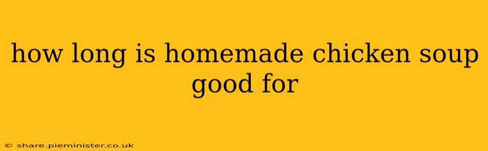 how long is homemade chicken soup good for