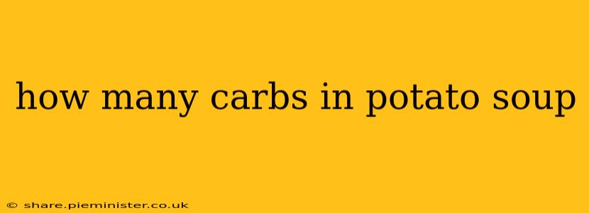how many carbs in potato soup