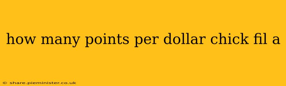 how many points per dollar chick fil a