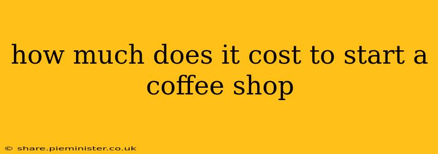 how much does it cost to start a coffee shop