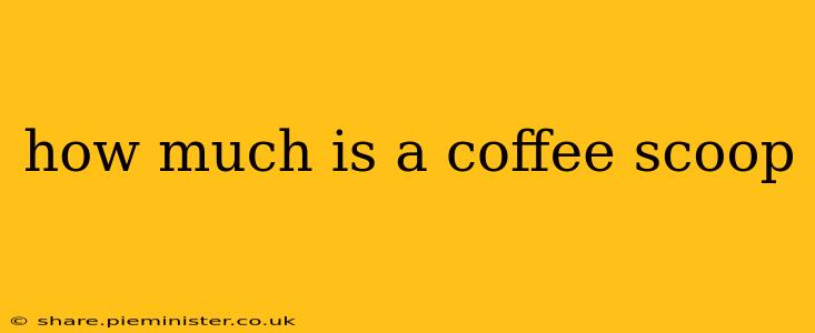 how much is a coffee scoop