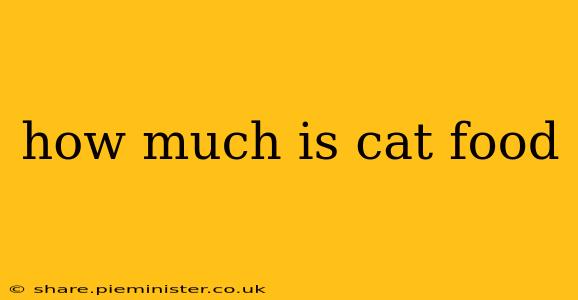 how much is cat food
