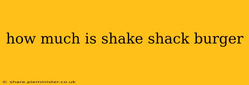 how much is shake shack burger