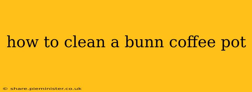 how to clean a bunn coffee pot