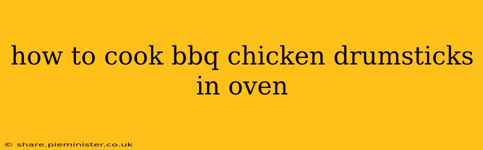 how to cook bbq chicken drumsticks in oven