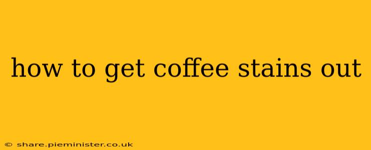 how to get coffee stains out