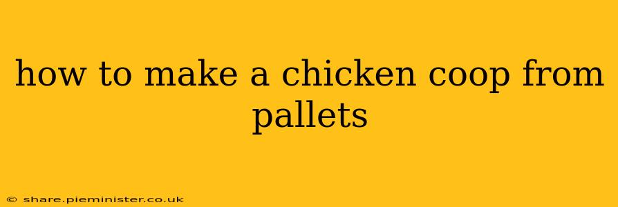 how to make a chicken coop from pallets