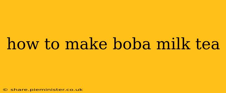 how to make boba milk tea