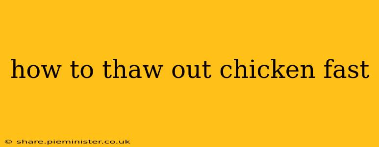 how to thaw out chicken fast