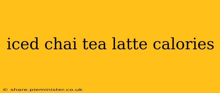 iced chai tea latte calories