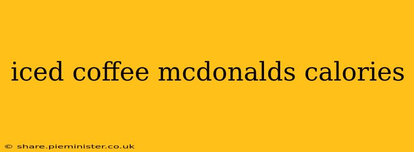 iced coffee mcdonalds calories