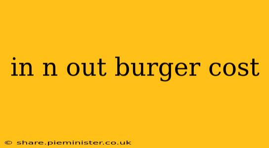 in n out burger cost
