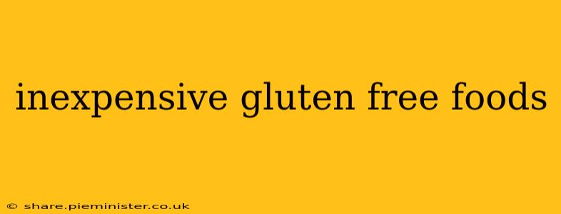 inexpensive gluten free foods