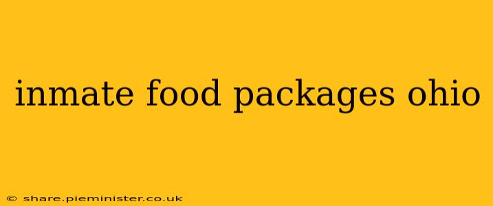 inmate food packages ohio