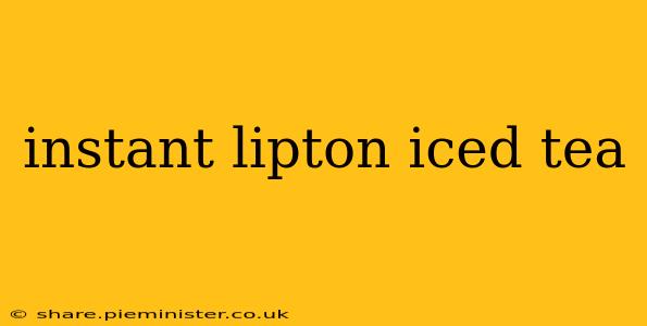 instant lipton iced tea