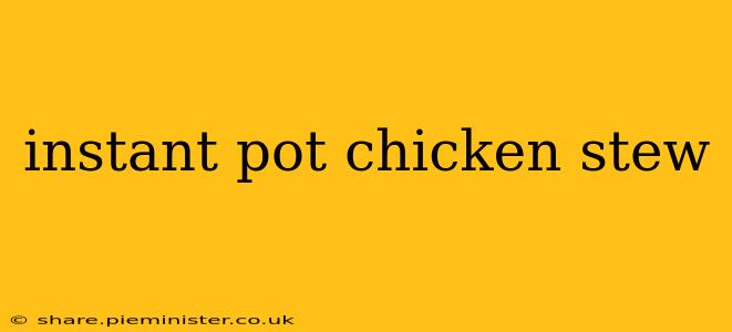 instant pot chicken stew