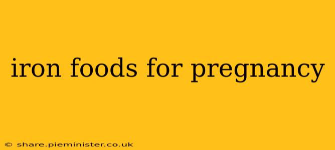 iron foods for pregnancy
