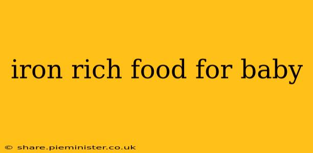 iron rich food for baby