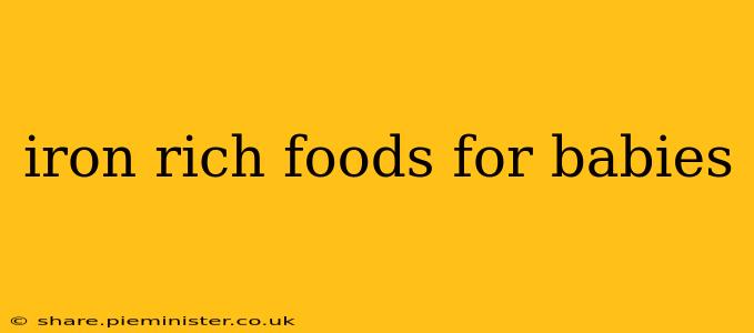 iron rich foods for babies