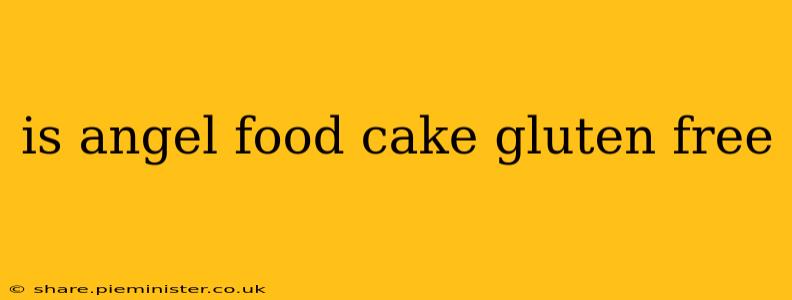 is angel food cake gluten free