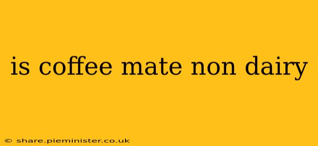 is coffee mate non dairy