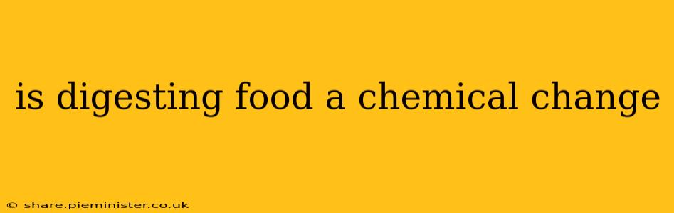 is digesting food a chemical change