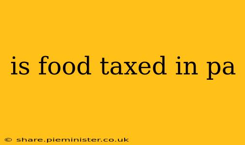 is food taxed in pa