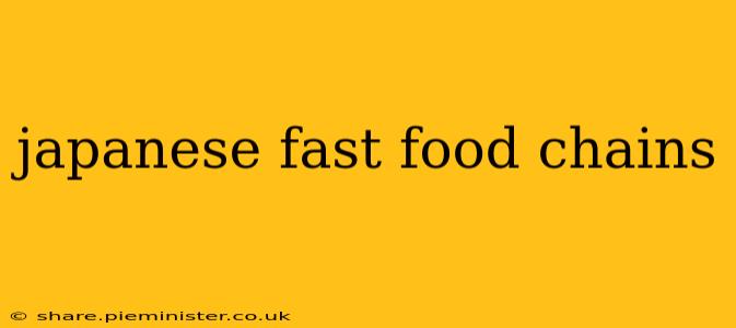japanese fast food chains