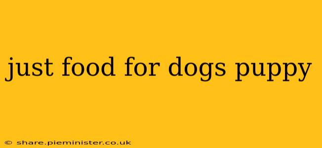 just food for dogs puppy